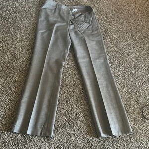 LOFT Gray Straight Leg Pants Professional Style